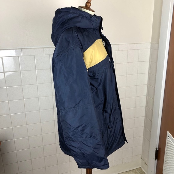 Puma NFL Rams Quilted Puffer Coat St. Louis Los Angeles Blue Gold Medium - Picture 6 of 13